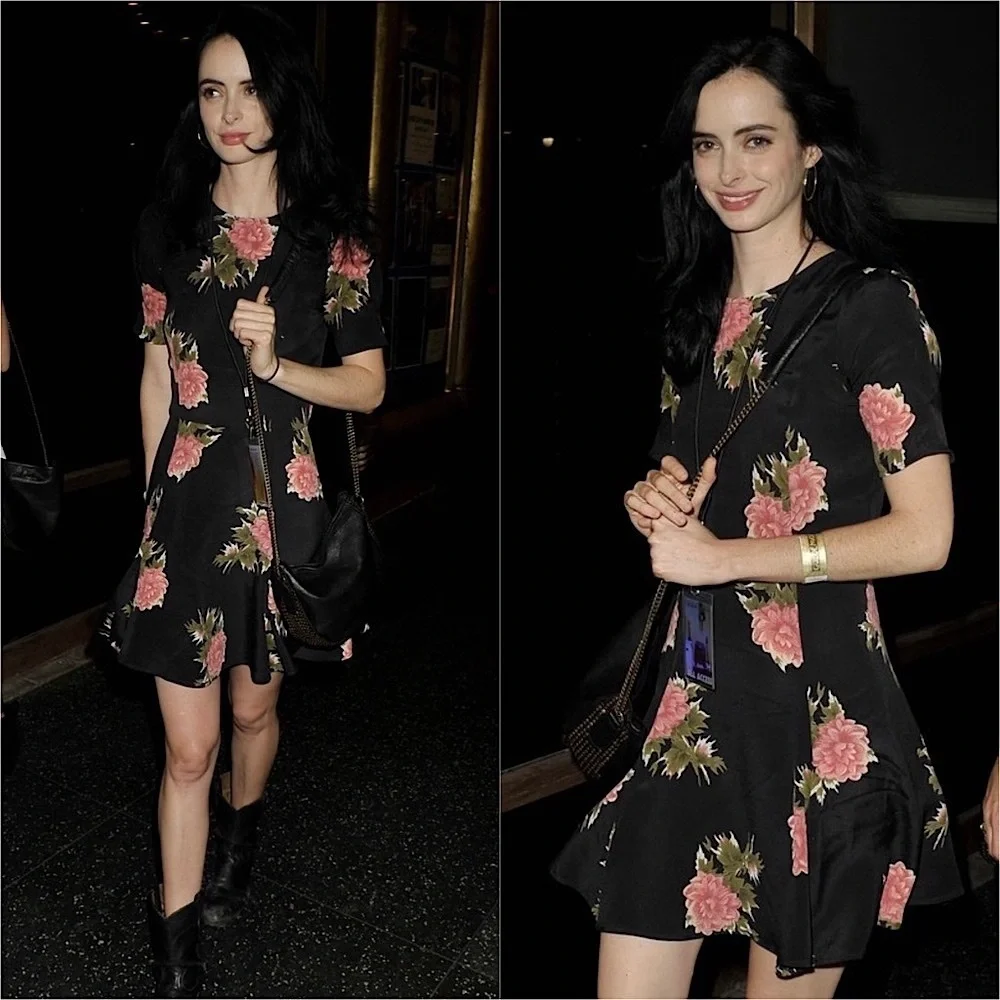 REFORMATION 90s Floral Print Crepe Short Sleeve Fit & Flare Skater Mini Dress S - Picture 5 of 6